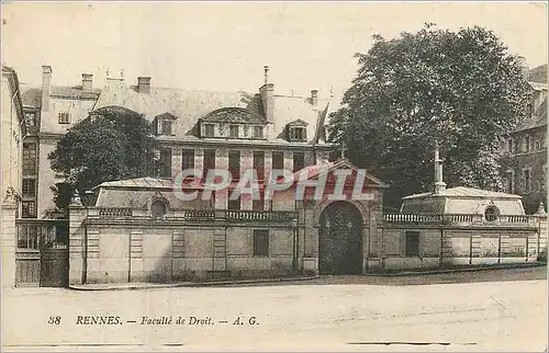 Cartes postales Rennes faculte de Droit