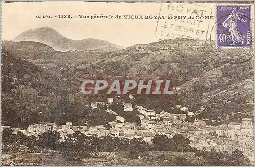 Cartes postales Vue generale du Vieux Royat et Puy de DOme