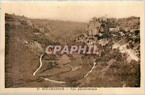 Cartes postales Rocamadour vue panoramique