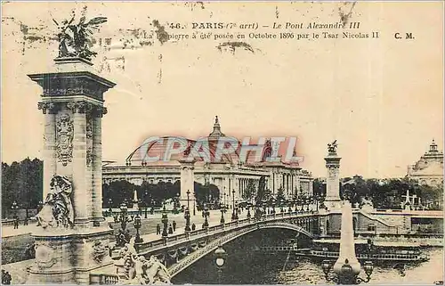 Ansichtskarte AK Paris 7e arrt le pont Alexandre III