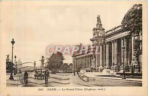 Cartes postales Paris le grand palais Deglane arch Velo Cycle