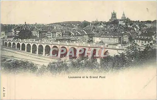 Cartes postales Lausanne et le Grand Pont