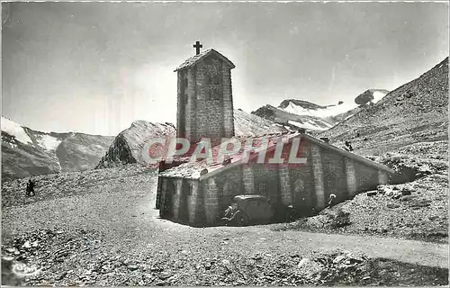 Moderne Karte Col de l'Iseran la plus haute route d'Europe le grand Charbonel le Mean Martin et la Chapelle