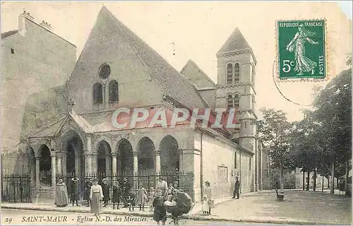 Cartes postales Saint Maur Eglise N D des Miracles