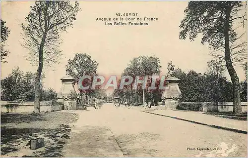Cartes postales Juvisy Avenue de la cour de France les belles fontaines