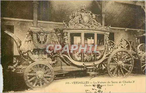 Cartes postales Versailles la Voiture du Sacre de Charles X
