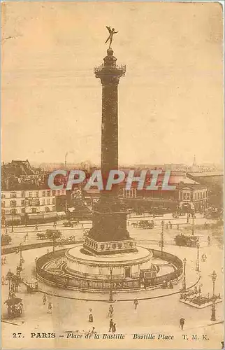 Cartes postales Paris place de la bastille