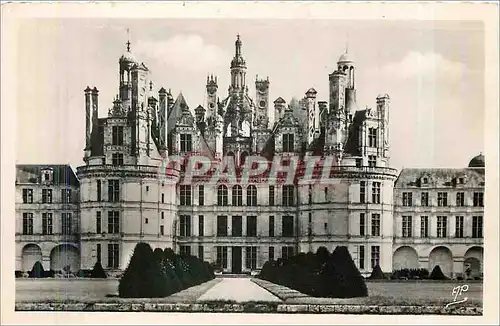 Ansichtskarte AK Chambord Loir et Cher le chateau aile centrale facade nord