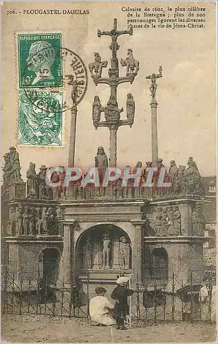 Cartes postales Plougastel Daoulas calvaire de 1602