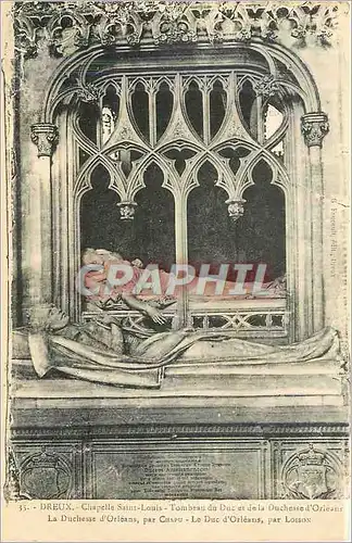 Ansichtskarte AK Dreux chapelle Saint Louis tombeau du Duc et de la Duchesse d'Orleans