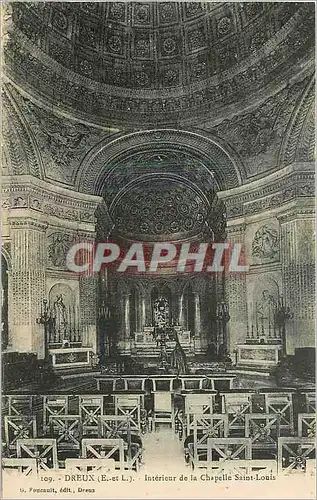 Ansichtskarte AK Dreux E et L interieur de la Chapelle Saint Louis