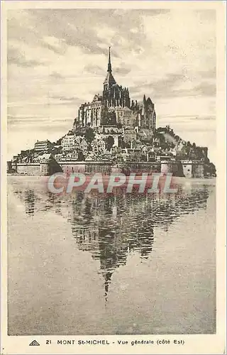 Ansichtskarte AK Mont St Michel Vue generale Cote Est