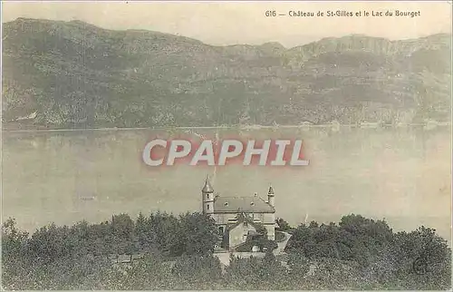 Cartes postales Chateau de St Gilles et le Lac du Bourget