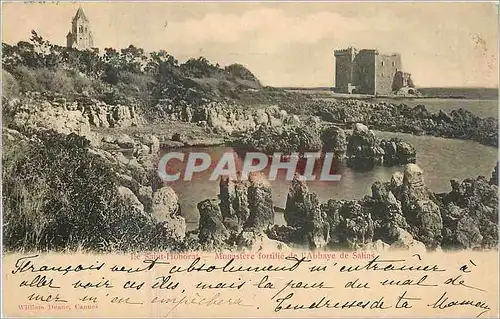 Cartes postales Ile Saint Honorat Monastere fortifee de l'Abbaye de Salins