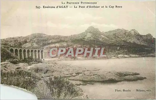 Cartes postales Environs d'Agay Le Pont d'Antheor et le Cap Roux