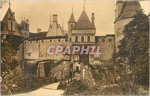 Ansichtskarte AK Chateau de La Rochepot Cote d'Or Les Pont Levis