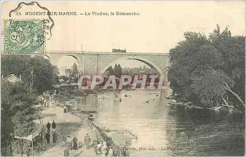 Ansichtskarte AK Nogent sur Marne Le Viaduc le Dimanche