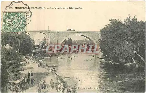 Cartes postales Nogent sur Marne Le Viaduc le Dimanche