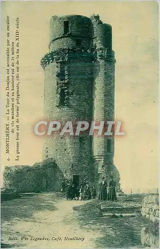Cartes postales Montlhery La Tour du Donjon est accessible par un escalier