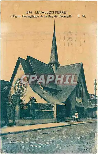 Cartes postales Levallois Perret L'Eglise Evangelique de la Rue de Cormeille