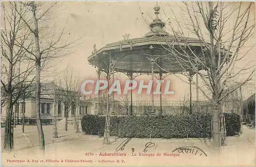 Ansichtskarte AK Aubervillers Le Kiosque de Musique