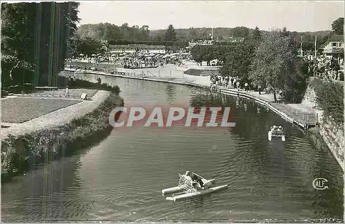 Moderne Karte L'Isle Adam S et O Bras du Cabouillet Pedalo