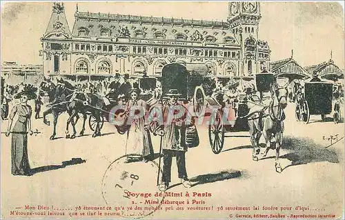 Cartes postales Voyage de Mimi a Paris