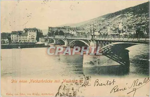 Cartes postales Die neue Neckarbrucke mit Neuenheim