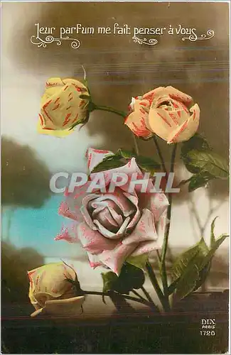 Cartes postales Jeur parfum me fait penser a vous