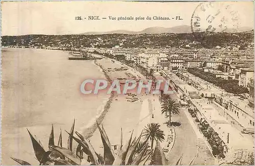 Cartes postales Nice Vue generale prise du Chateau