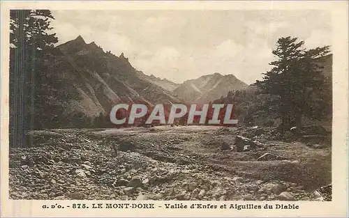 Ansichtskarte AK Le Mont Dore Vallee d'Enfer et Aiguilles du Diable