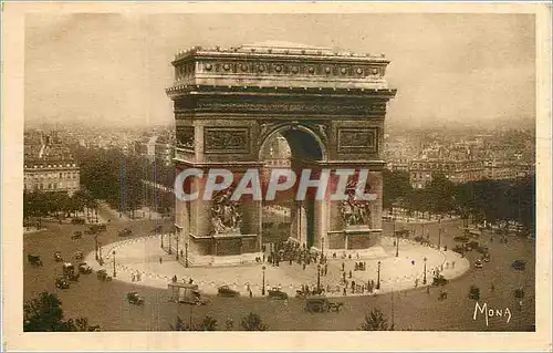 Ansichtskarte AK Les Petits Tableaux de Paris La Place de l'Etoile et l'Arc de Triomphe