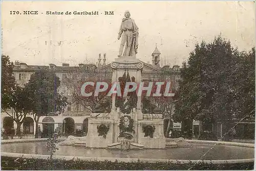 Cartes postales Nice Statue de Garibaldi