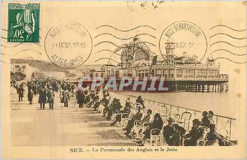 Cartes postales Nice La Promenade des Anglais et la Jetee