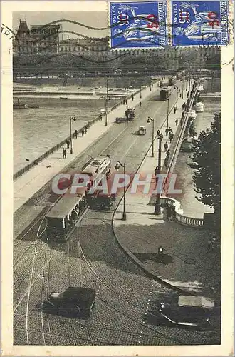 Ansichtskarte AK Lyon Pont Lafayette Tramway