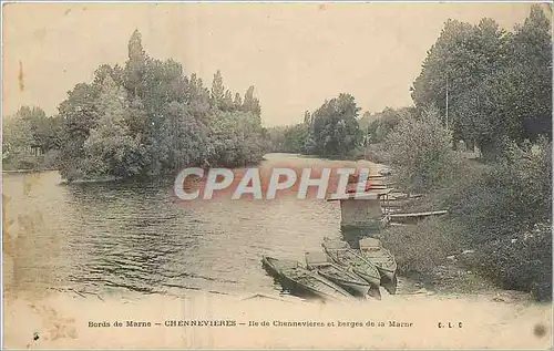 Cartes postales Bords de Marne Chennevieres Ile de Chennevieres et berges de la Marne