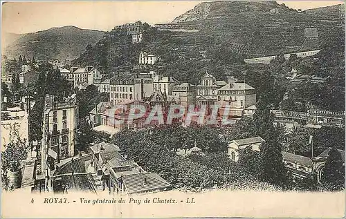 Cartes postales Royat Vue generale du Puy de Chateix