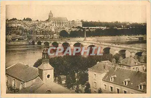 Ansichtskarte AK Blois L et Ch La Vue generale et le Pont sur la Loire