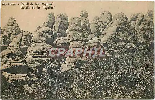 Cartes postales Montserrat Detail de las Agullas