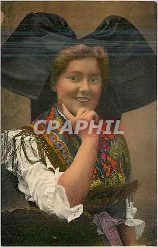 Cartes postales Alsacienne Folklore Femme