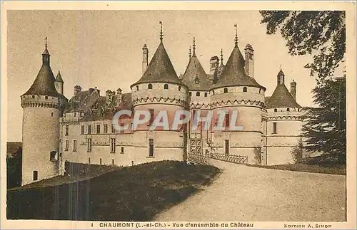 Ansichtskarte AK Chaumont L et Ch Vue d'ensemble du Chateau