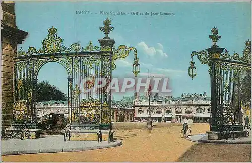 Cartes postales Nancy Place Stanislas Grilles de Jean Lamour