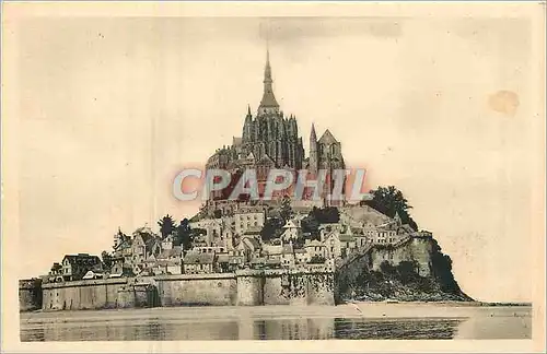 Ansichtskarte AK Abbaye du Mont Saint Michel Vue generale Face Est