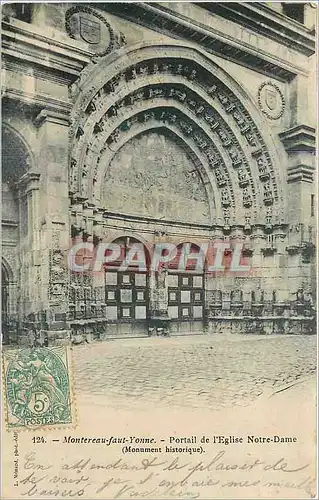 Cartes postales Montereau faut Yonne Portail de l'Eglise Notre Dame