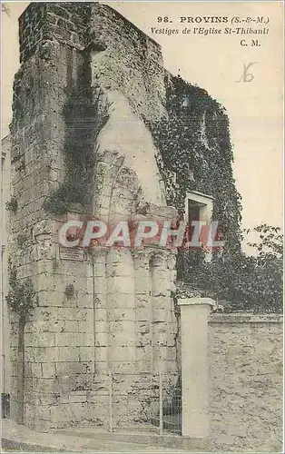 Cartes postales Provins SM Vestiges de l'Eglise St Thibault