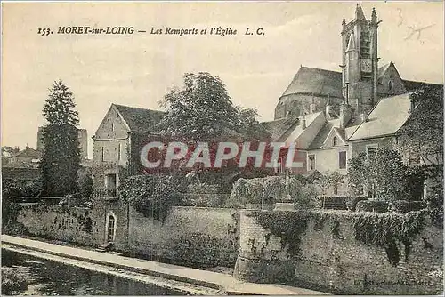 Ansichtskarte AK Moret sur Loing Les Remparts et l'Eglise