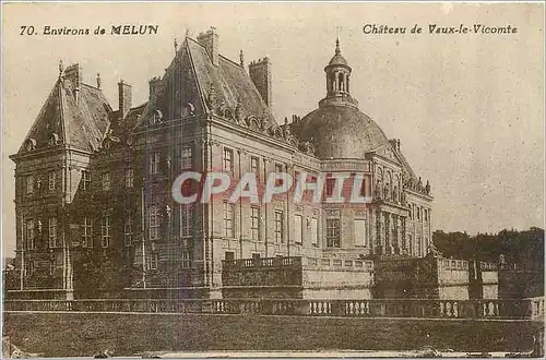 Cartes postales Environs de Melun Chateau de Vaux le Vicomte