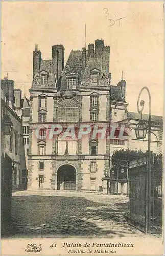 Cartes postales Palais de Fontainebleau Pavillon de Maintenon