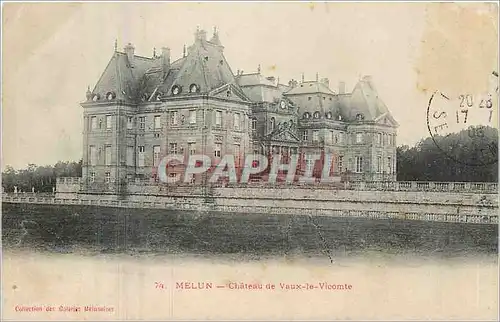 Cartes postales Melun Chateau de Vaux le Vicomte