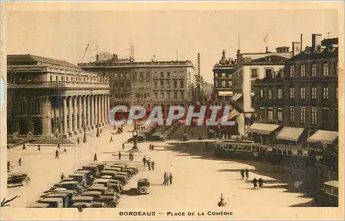 Cartes postales Bordeaux Place de la Comedie